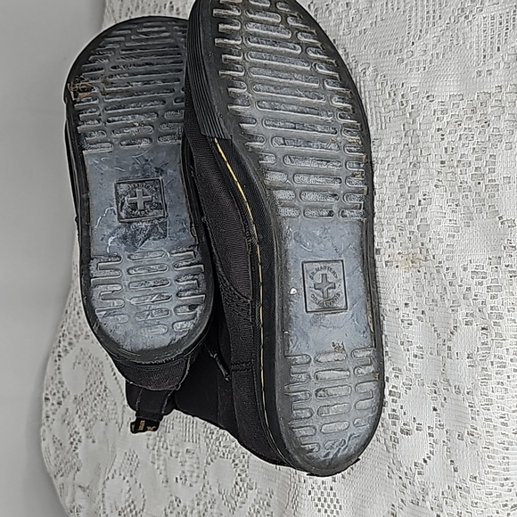 Dr. Martens Sheridan black high top canvas lace up boots shoes sz 4 youth - Picture 7 of 8